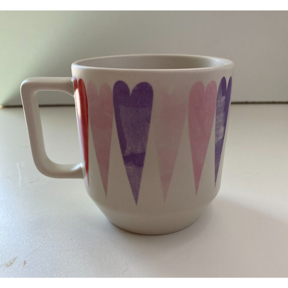 Starbucks Valentines Day Heart Mug White Pink Love 2016 Painted Arrow - Picture 2 of 6